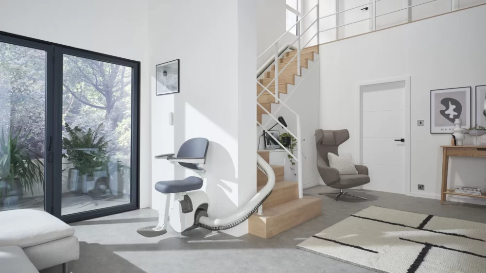 What is a curved stair lift?